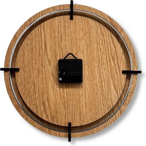 3D Nástenné hodiny Zlatý dub, tiché, moderné | SENTOP HDF0601-OAK