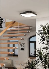 Eglo 901911 - LED RGBW stmievateľné stropné svietidlo LORETELLO-Z LED/20W/230V 35×35 cm čierne