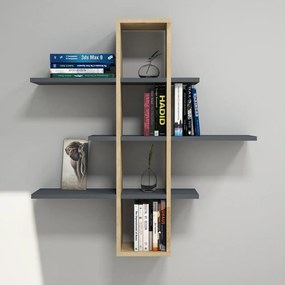 Hnedá nástenná polica Ardo