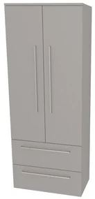 Mereo, Mereo Bino, kúpeľňová skrinka vysoká 163 cm, dvojitá, Multidecor, Arktická sivá, MER-CN699ARS1