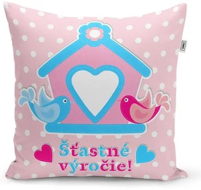 Sablio Vankúš Šťastné výročí 2: 40x40 cm