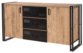 Komoda Cosmo Atlantic Pine and Black