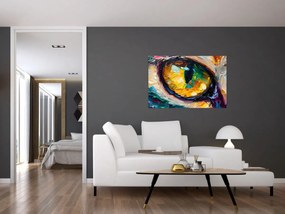 Obraz - Maľba mačacieho oka (90x60 cm)