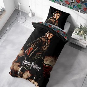 Carbotex Bavlnené obliečky 140x200 + 70x90 cm - Harry Potter "Ohnivá zkouška"