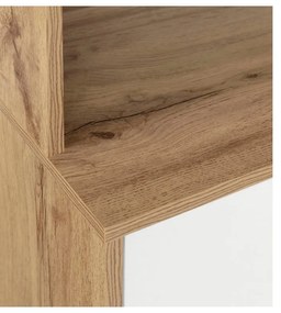 Kredenc v dekore duba v bielo-prírodnej farbe 84x165 cm Skandi – Støraa