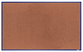 Korková nástenka boardOK v hliníkovom ráme, 2000 x 1200 mm, modrý rám