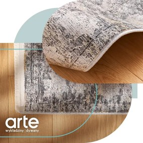 Koberec Arte Split Dantel krémový / sivý