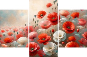 Obraz - Maľba vlčích makov (90x60 cm)
