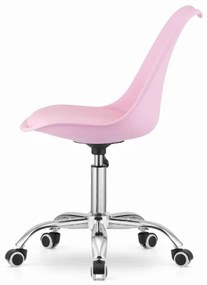 Otočná stolička ALBA – Ružová, moderný dizajn a komfort