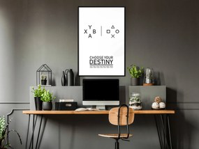 Artgeist Plagát - Choose Your Destiny [Poster] Veľkosť: 20x30, Verzia: Čierny rám s passe-partout