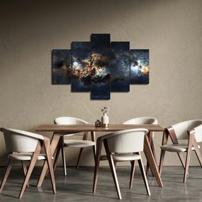 Obraz - Vesmír s hmlovinou (150x105 cm)