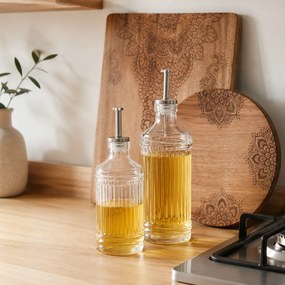 Zeller Present Fľaša na olej, ocot, s nálevkou - 700 ml, VROUBEK