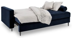 Modrá zamatová rozkladacia pohovka Milo Casa Santo