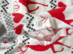 Flanelové obliečky DEER DREAMS biele Rozmer obliečky: 2 ks 70 x 90 cm | 200 x 220 cm