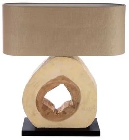Drevená stolná lampa do obývačky TRUNK
