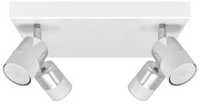 LED Bodové svietidlo TUBSSON 4xGU10/4,8W/230V biela/lesklý chróm