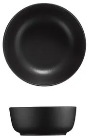 16-dielna jedálenská súprava, čierna, porcelán