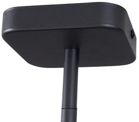 Moderné stropné bodové svietidlo čierne okrúhle GU10 35 mm otočné a naklápacie - Kate