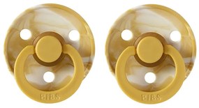 BIBS Colour cumlíky, kaučuk 2ks - veľkosť 1 - Tie dye mustard