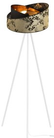 Stojacia lampa Werona, 1x textilné tienidlo so vzorom (výber zo 7 farieb), (výber z 2 farieb konštrukcie), m