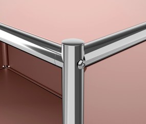 Kovová komoda »CN3« s 2 výklopnými priečinkami, staroružová