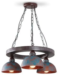 Luster na reťazi VIRIONI 3xE27/60W/230V