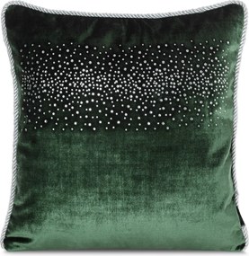 DEKORAČNÁ OBLIEČKA NA VANKÚŠ ROYAL6 45X45 CM TMAVOZELENÁ