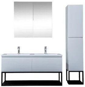 Kúpeľňová skrinka s umývadlom SAT B-Way biela lesk KSETBWAY13, 1 ks