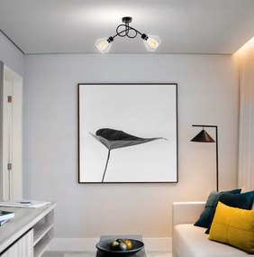 BERGE Stropné závesné svietidlo LOFT - 2xE27 - DIAMOND WHITE