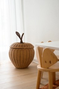 Ferm Living Prútený kôš s vekom Apple