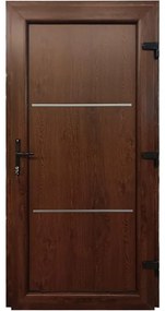 Dvere vchodové Split D35 98x198x7 90P zlatý dub