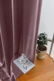 Svetlo fialový zatemňovací záves VELVET 140x270 cm Zavesenie: Riasiaca páska