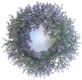 Umelý veniec Buxus fialová, pr.16 cm