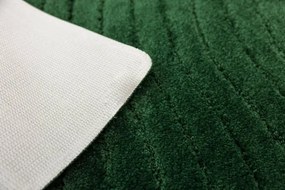 Kúpeľňový koberček Sara fľaškovo zelený, vlny