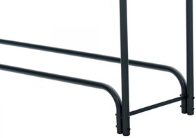 Stojan na palivové drevo Wilster 316789 - 120x120x36 cm, kov antracit
