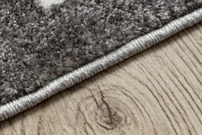 Koberec MATEO 8034/644 ramka - štrukturálny sivý