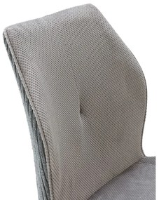 Svetlosivé menčestrové jedálenské stoličky v súprave 2 ks Adaya – Marckeric