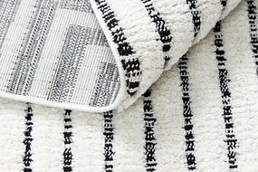 Koberec SEVILLA Z788B, biely/ antracit , Maroko, Shaggy