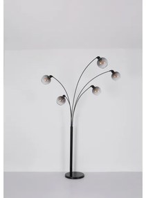 Globo 58228NBS - Stojacia lampa SEYMOUR 5xE27/40W/230V dymová