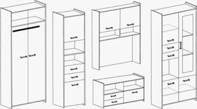 Obývacia stena MIRRAGE S