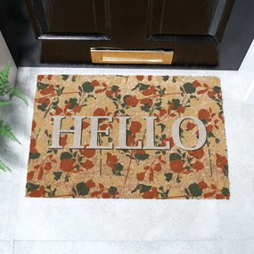 Rohožka z kokosového vlákna 40x60 cm Hello Floral – Artsy Doormats