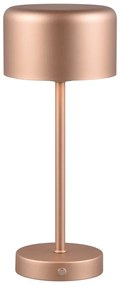 LED stmievateľná stolová lampa v medenohnedej farbe (výška 30 cm) Jeff – Trio