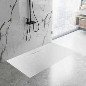 Rea Bazalt Long, SMC obdĺžniková sprchová vanička 120x90 cm, biela, REA-K3322