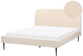 Manželská posteľ 160 cm Faris (béžové buklé) (s roštom). Vlastná spoľahlivá doprava až k Vám domov. 1078945