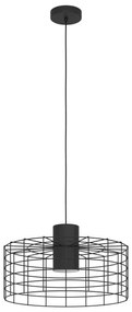 Eglo 43628 - Luster na lanku MILLIGAN 1xE27/40W/230V pr. 48 cm čierna