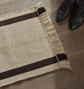 Ferm Living Calm Kelim off-white coffee 50 x 70 cm