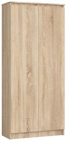 Regál R 80 cm CLP 2 dvierka 8 poličiek dub sonoma