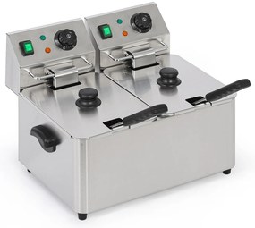 Profesionálna elektrická fritéza 2× 4 l, 2× 2000 W