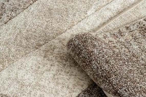 Koberec FEEL 5673/15055 HERRINGBONE béžový / hnedý / krémový