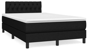 Boxspring posteľ s matracom čierna 120x190 cm látka 3269746